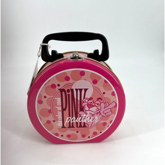 Vandor Pink Panther Collectible Tin Totes With Handle With Tag Lunch Box - Picture 1 of 8